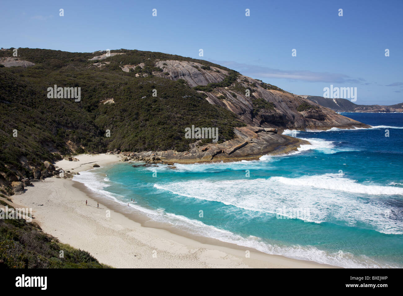 Lachs Löcher Beach, im Torndirrup National Park in der Nähe der Stadt Albany in Westaustralien. Stockfoto