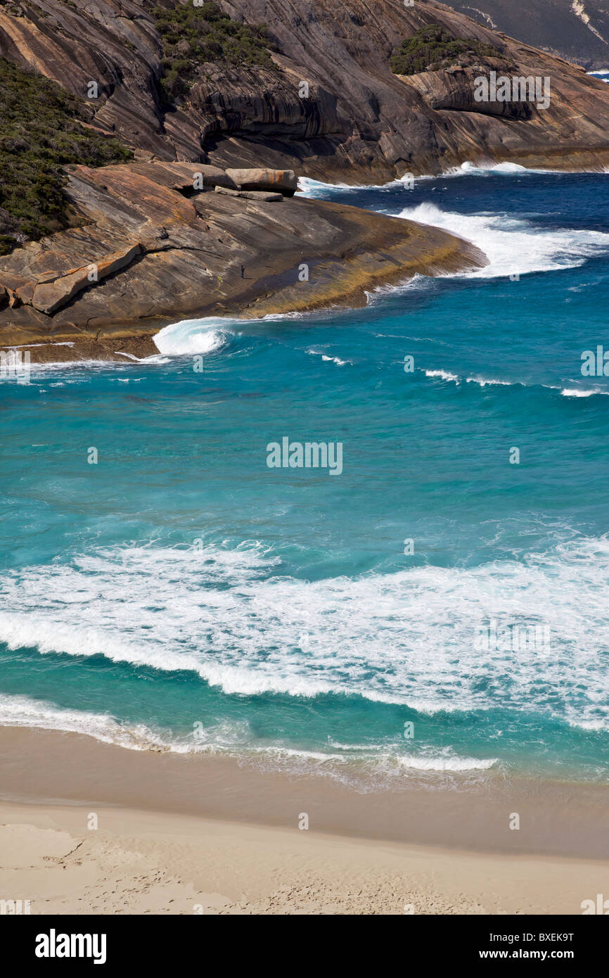 Lachs Löcher Beach, im Torndirrup National Park in der Nähe der Stadt Albany in Westaustralien. Stockfoto