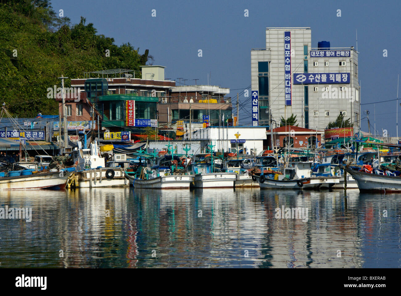 Sokcho Hafen und Fisch Markt, Südkorea Stockfoto