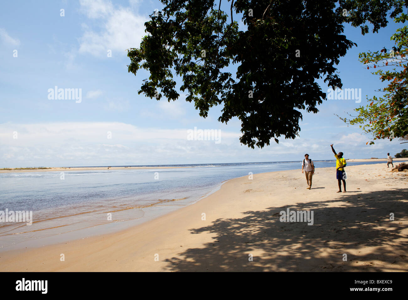 Strand, Kribi, Kamerun Yaounde Afrika Stockfoto