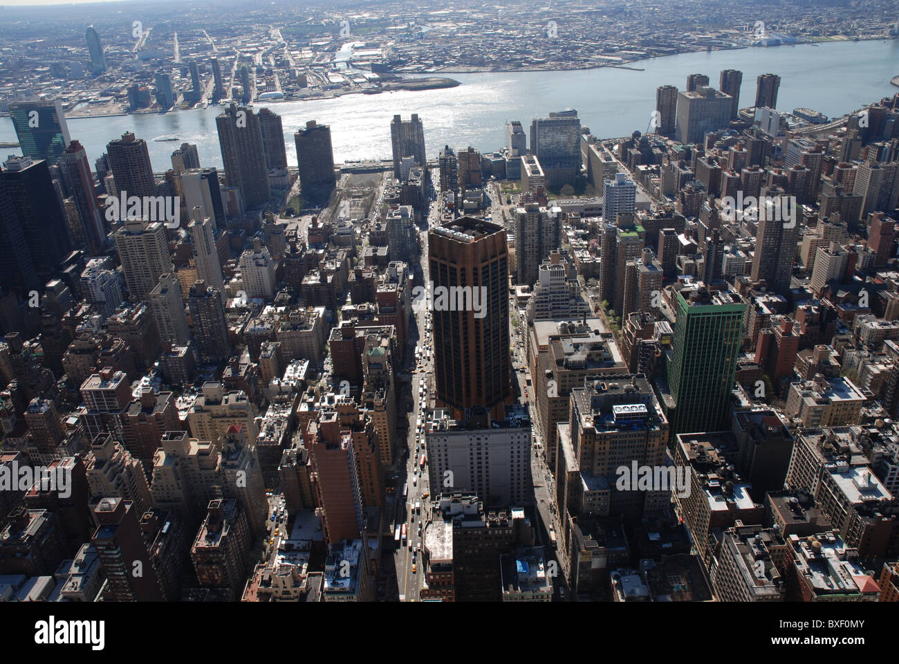 Blick vom Empire State Building in Manhattan Stockfoto