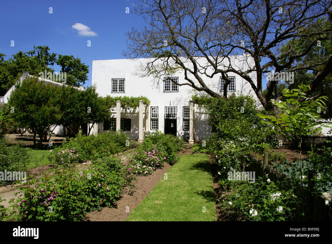 Grosvenor House, Stellenbosch Dorfmuseum, Stellenbosch, Südafrika. Stockfoto
