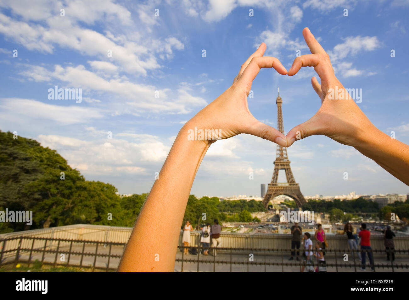 Ich liebe Paris! Stockfoto