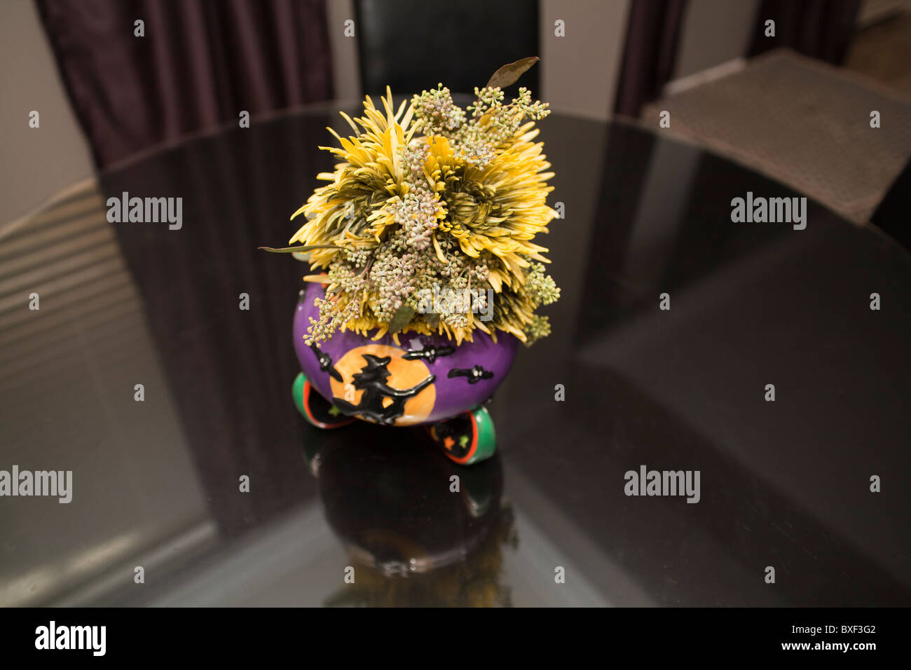 Ein Halloween themed Brautstrauß Stockfoto