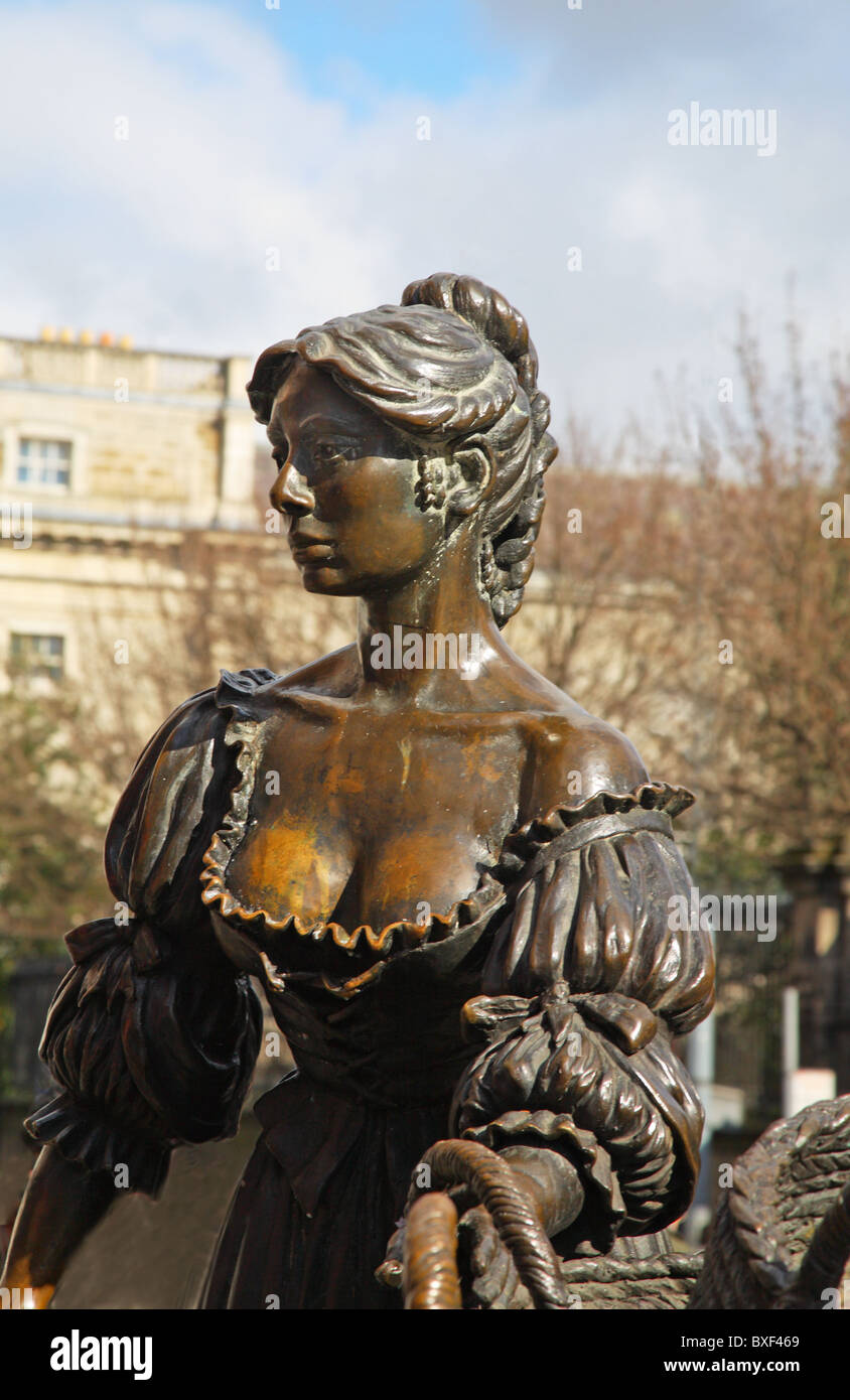 Molly Malone Statue Grafton St. Dublin Irland Stockfoto