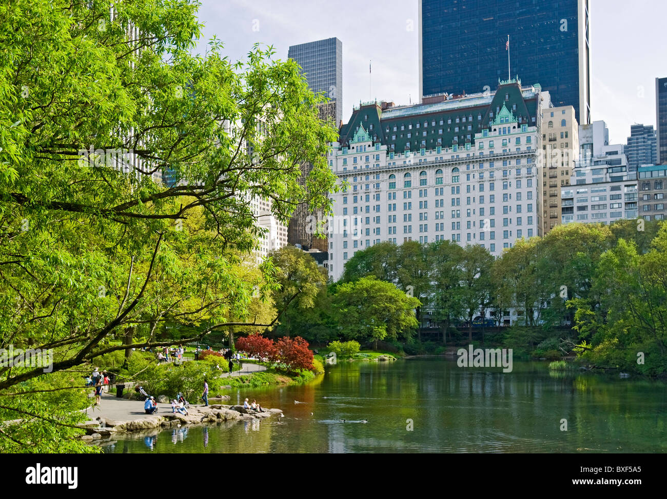 Plaza Hotel Central Park Stockfoto