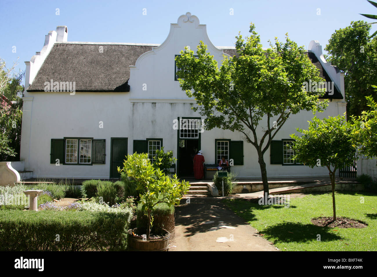 Blettermanhuis, Stellenbosch Dorfmuseum, Stellenbosch, Westkap, Südafrika. Stockfoto