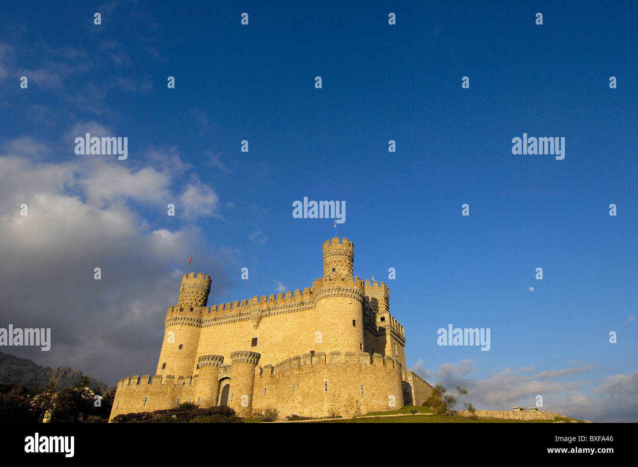 Burg von Manzanares el Real. Madrid. Spanien. Stockfoto