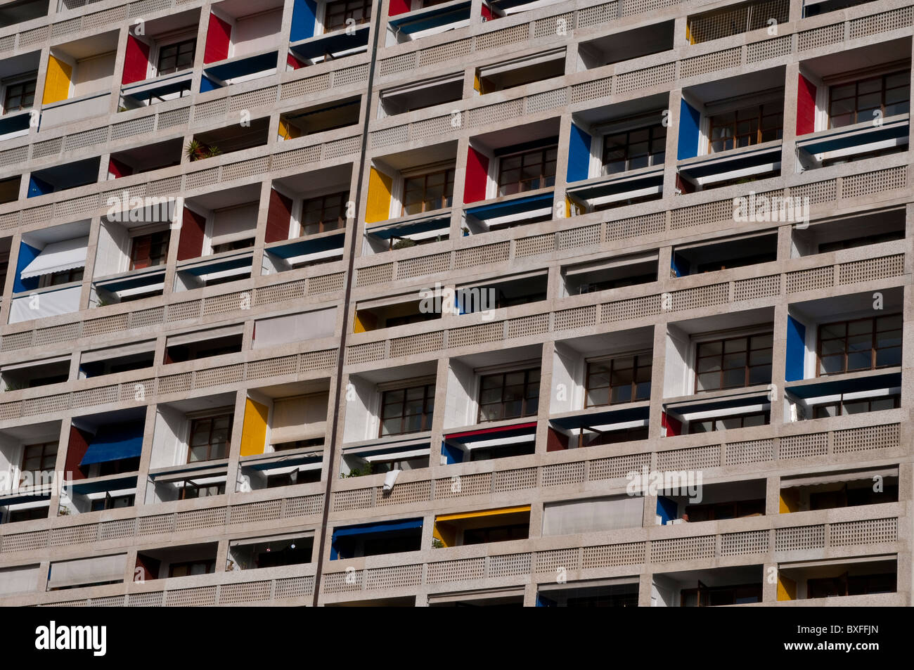Unite d ' Habitation von Le Corbusier, Marseille, Frankreich Stockfoto