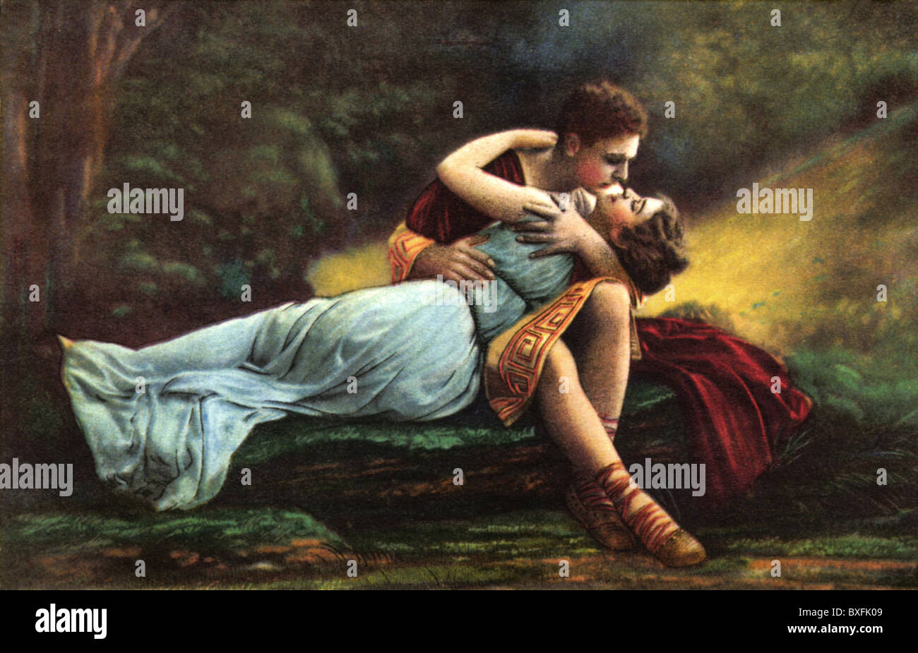 Personen, Paare, Liebespaar in historischen Kostümen, Deutschland, um 1910, Zusatz-Rechte-Clearences-nicht vorhanden Stockfoto