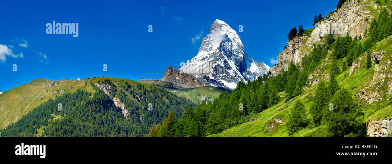 Matterhorn Mountain Peak - Schweizer Alpen - Schweiz Stockfoto