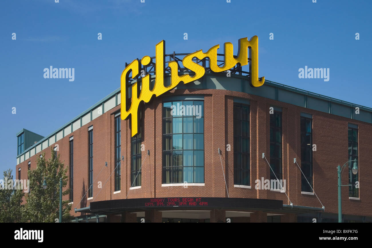 Gibson Guitar factory Memphis Tennessee USA Stockfoto