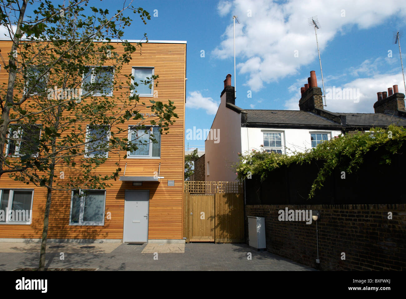Gemeinsame Eigentum Wohnsiedlung Shepherds Bush London UK Stockfoto