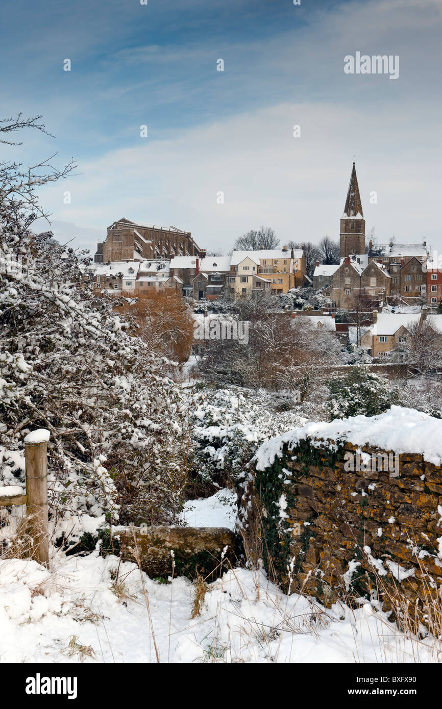 Winter in Wiltshire Stockfoto