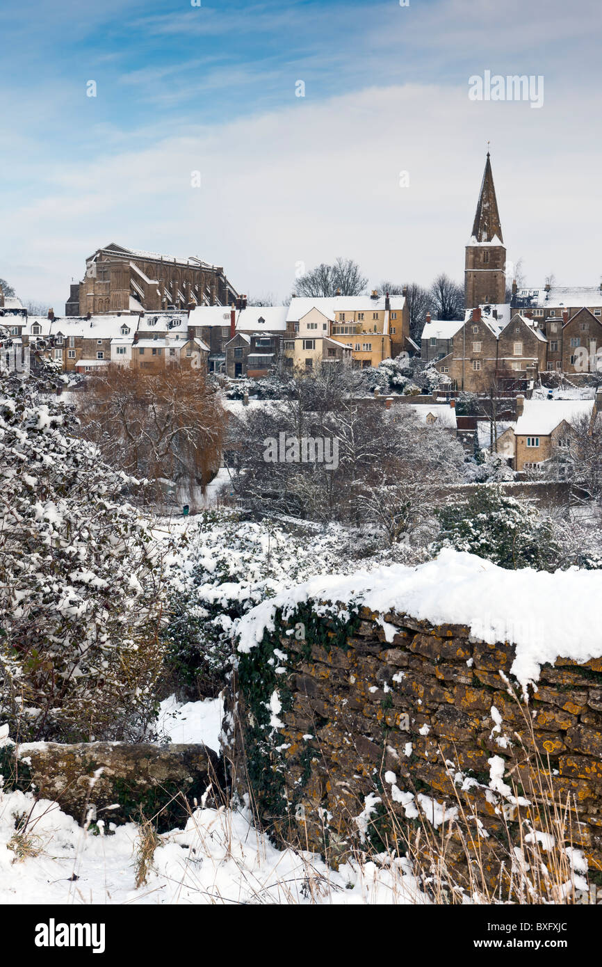 Winter in Wiltshire Stockfoto