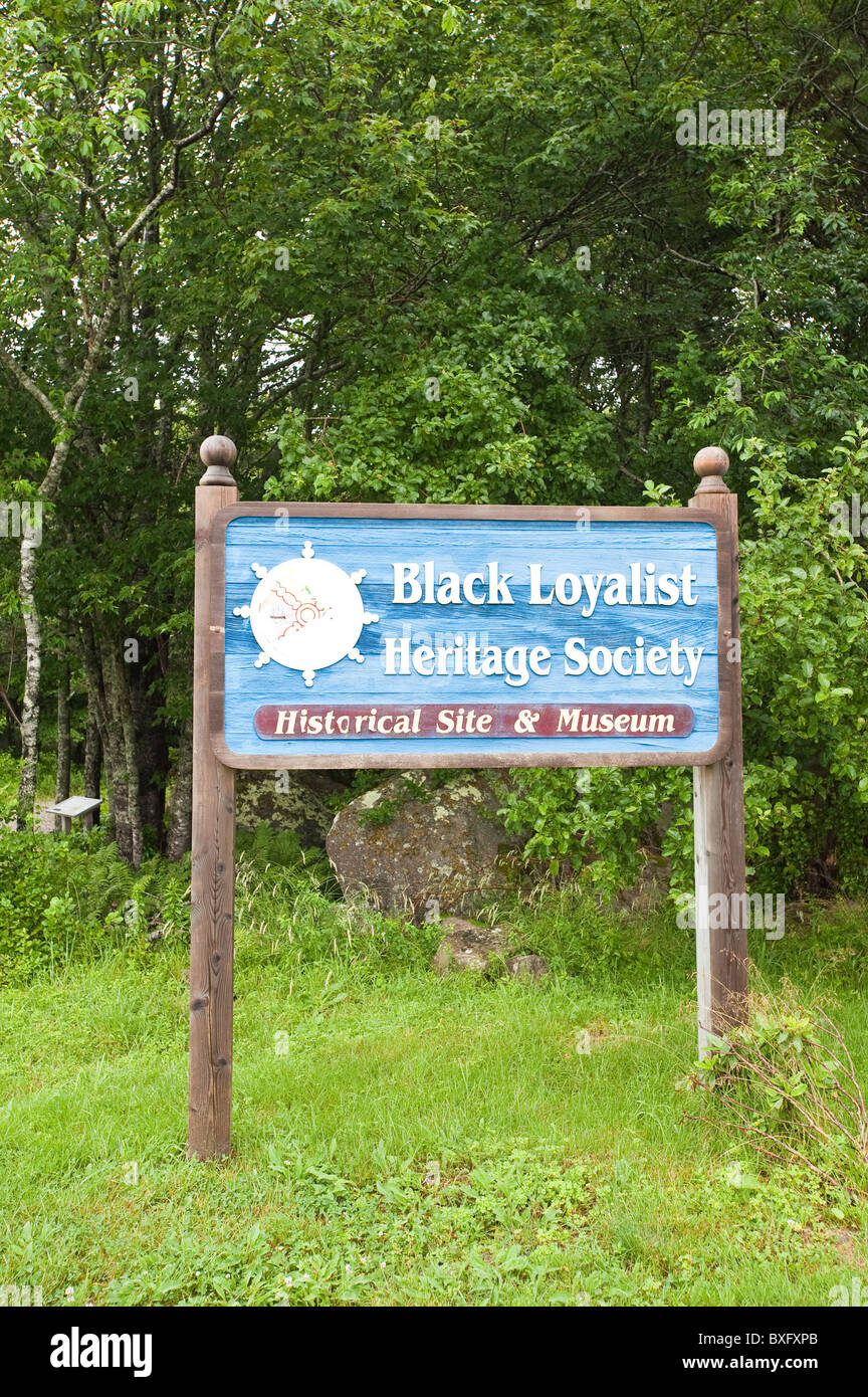 Black Loyalist Heritage Museum, Birchtown, Nova Scotia, Kanada. Stockfoto