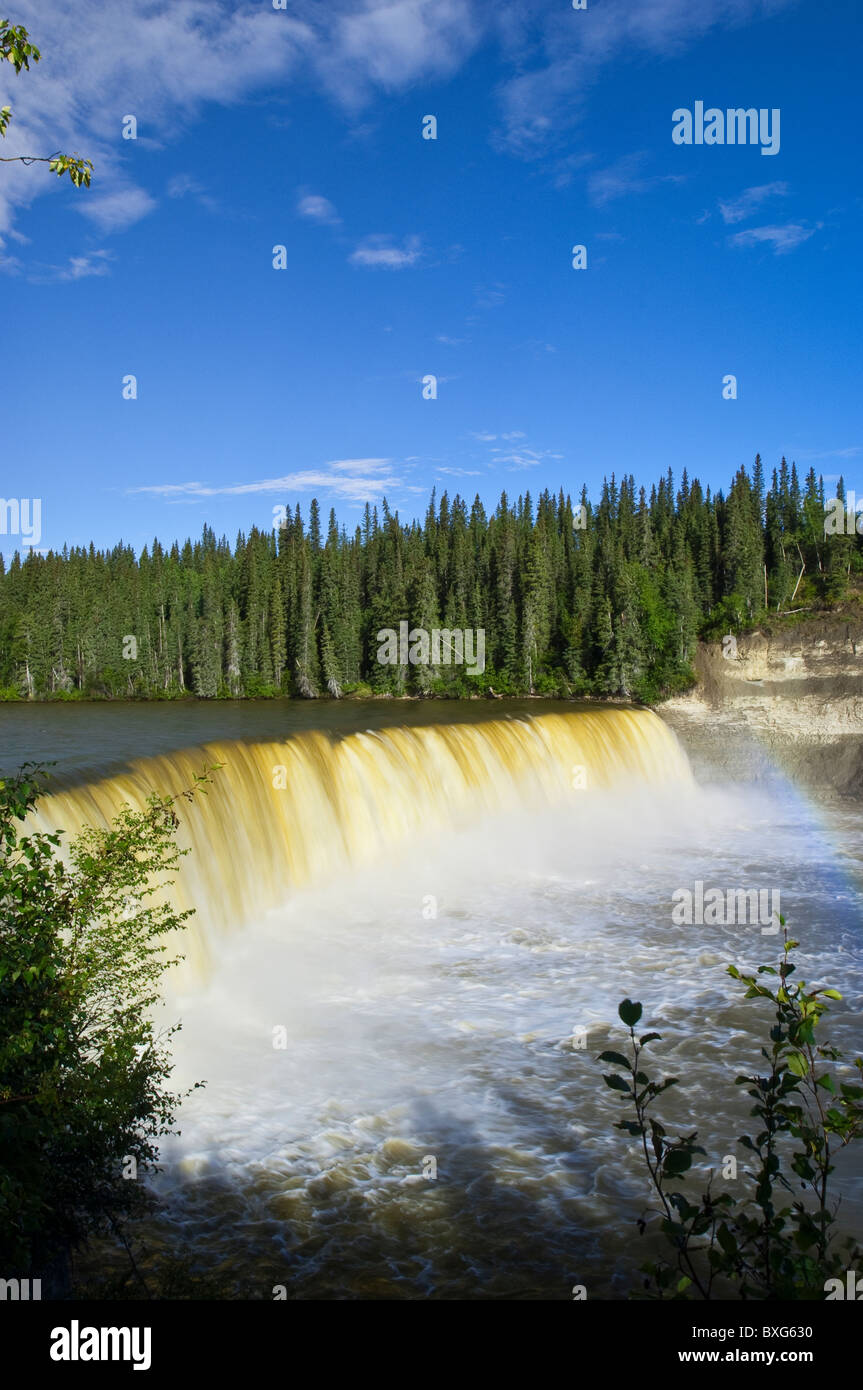 Lady Evelyn Falls Territorial Park am Kakisa River, Northwest Territories, Kanada. Stockfoto