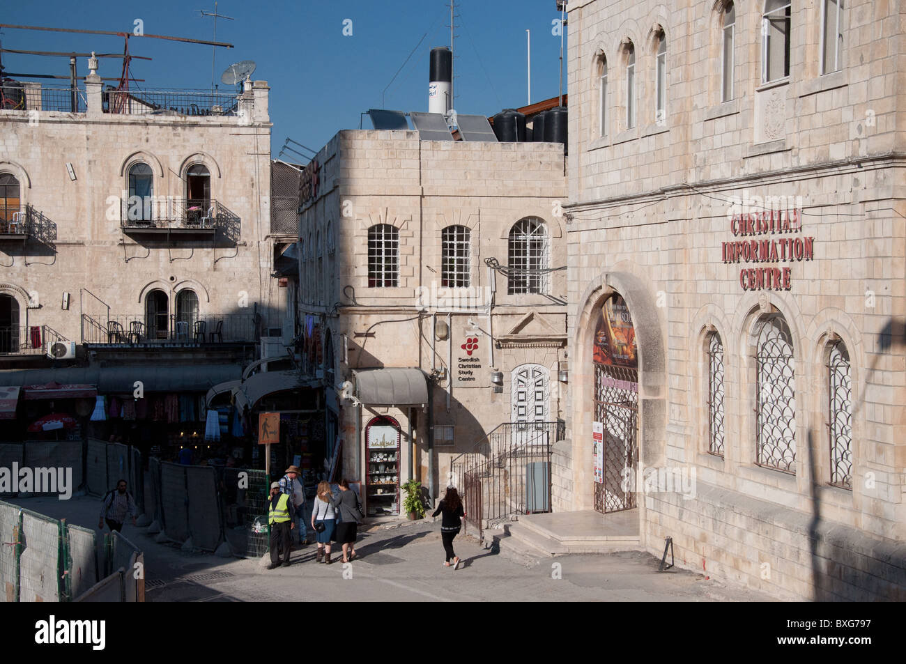 Eine Straßenszene in Jerusalem Stockfoto