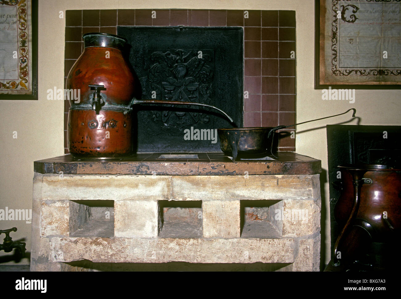 Museum Anzeige, mittelalterliche Apotheke, lorrain historischen Museum, der Stadt Nancy, Nancy, Lothringen, Frankreich, Europa Stockfoto