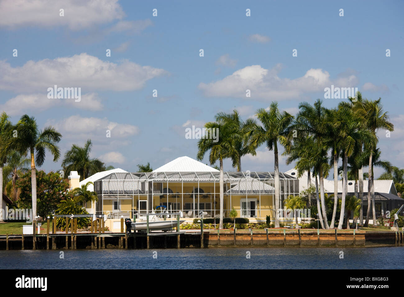 Luxus Ferienhäuser am Hafen der Inseln, Florida, Vereinigte Staaten von Amerika Stockfoto