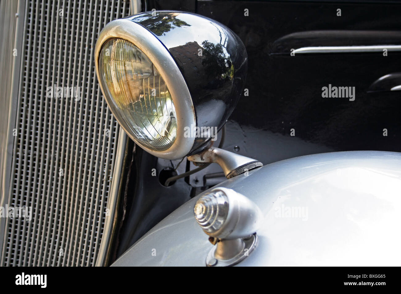 Nahaufnahme eines deutschen Oldtimer (zweiten Weltkrieg Periode) Stockfoto