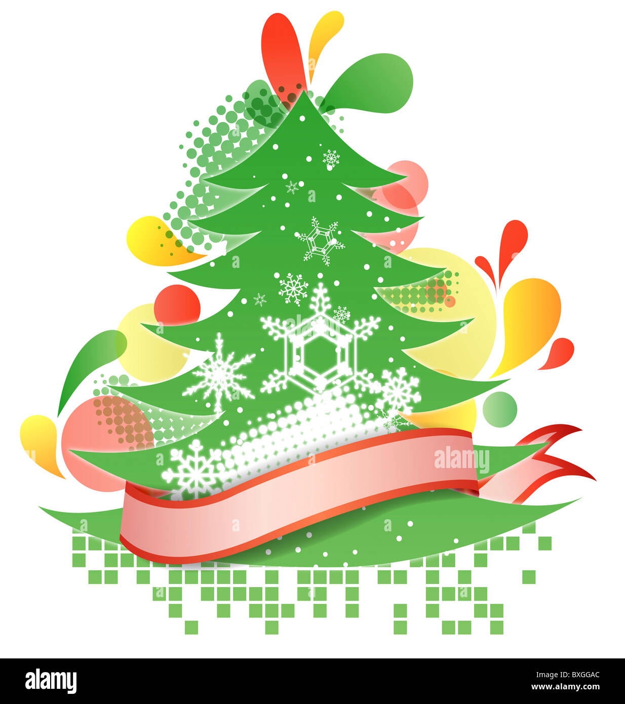 Happy Christmas-Symbol Stockfoto