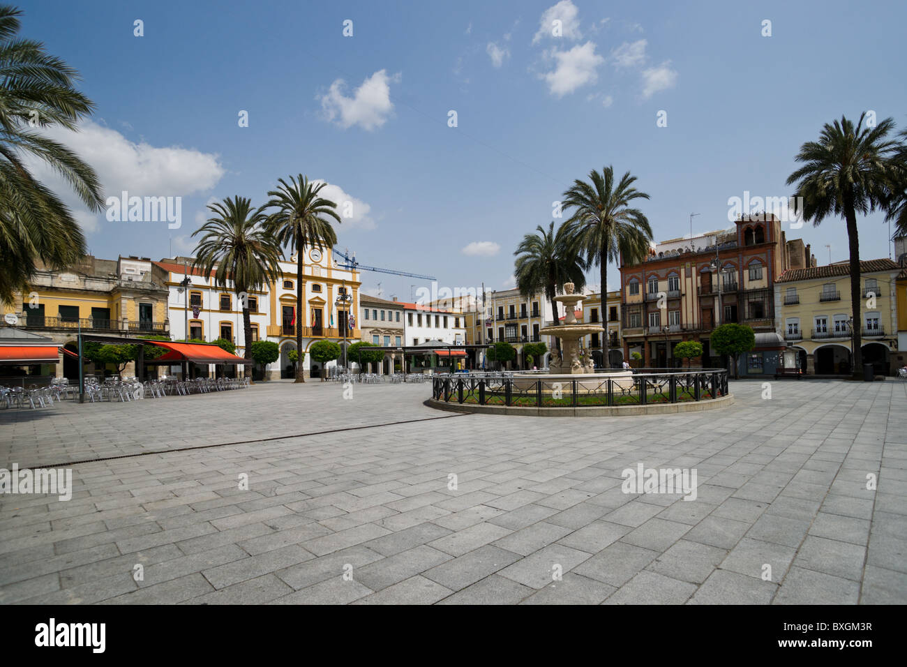 Plaza de España in Mérida, Spanien Stockfoto