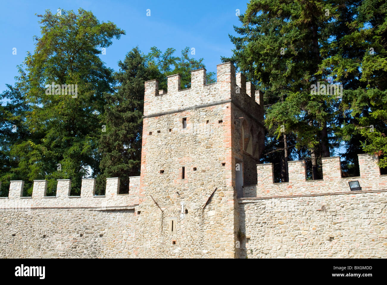 Stadt Ramparts, Scarperia, Provinz Florenz, Toskana, Italien, Europa Stockfoto