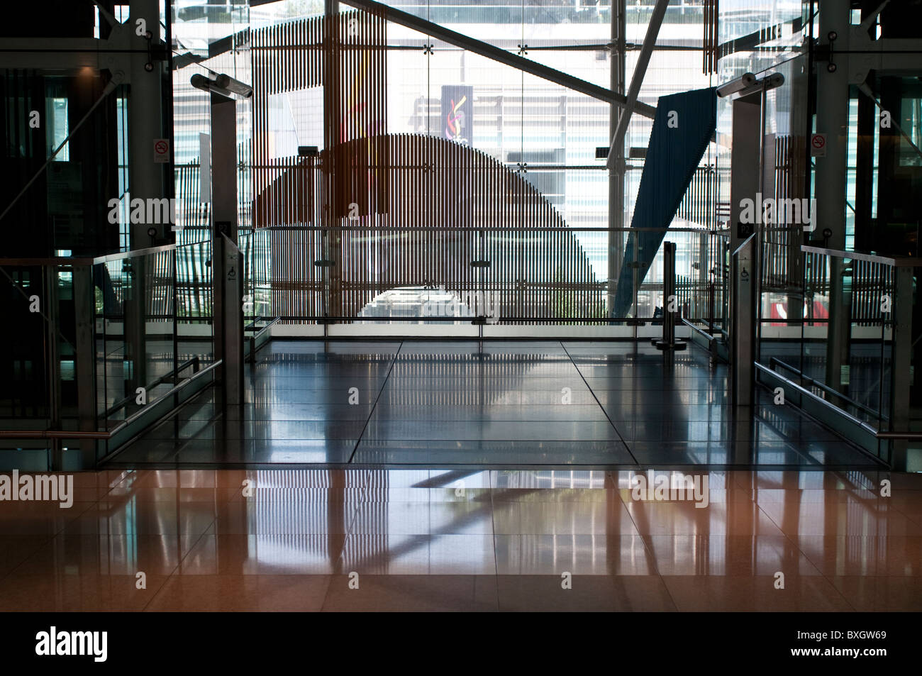 Innenraum der IFC Mall, Hong Kong Insel, China Stockfoto