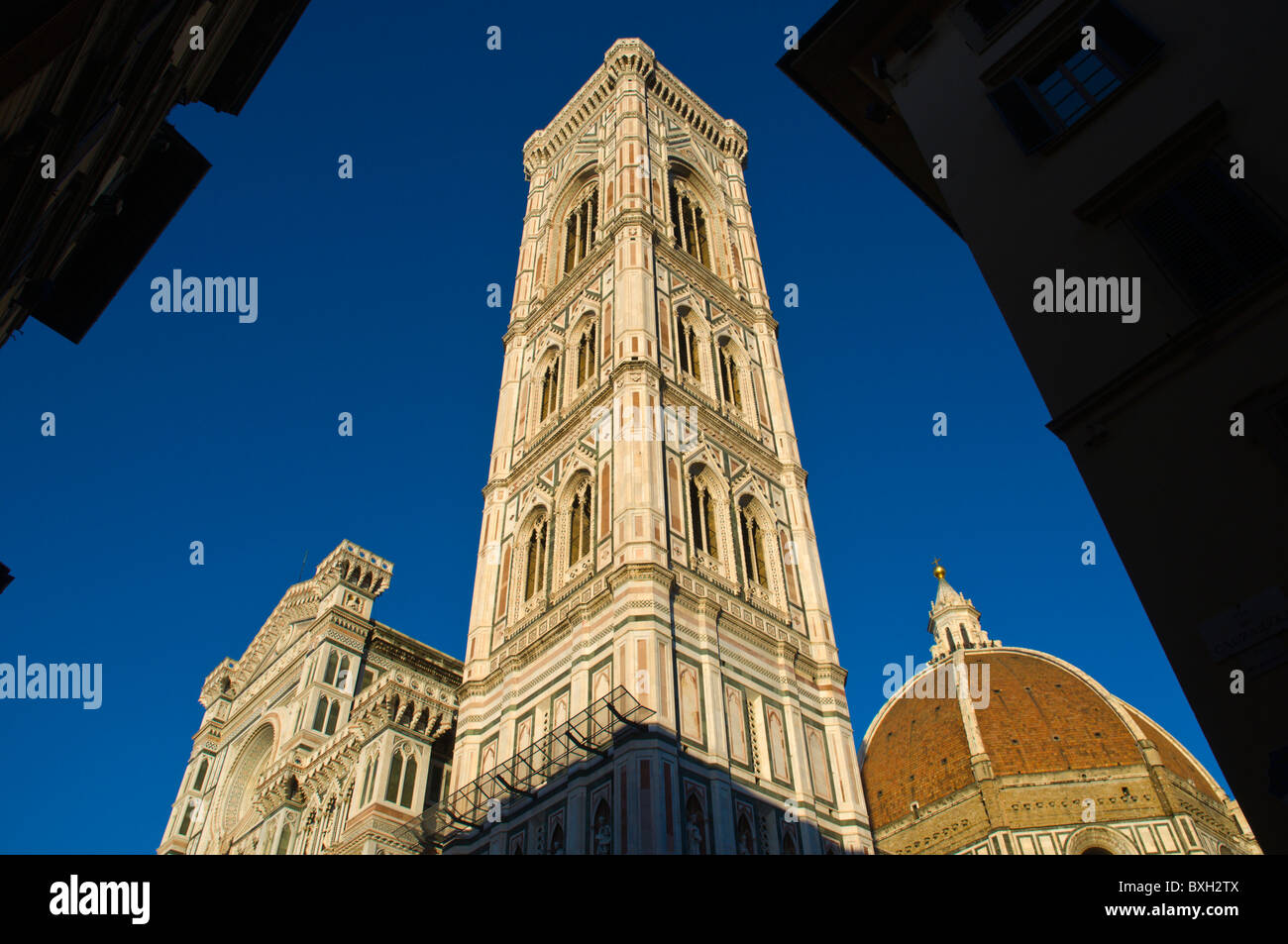 Campanile di Giotto Glockenturm Duomo Kathedrale außen Florenz (Firenze) Tuscany Italien Mitteleuropa Stockfoto