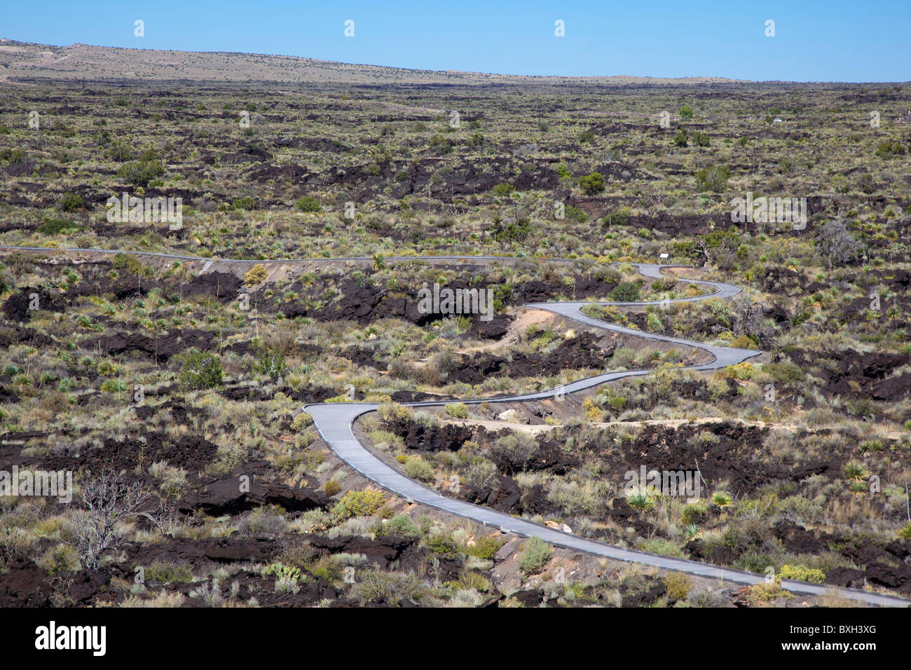 Malpais Lavastrom Stockfoto