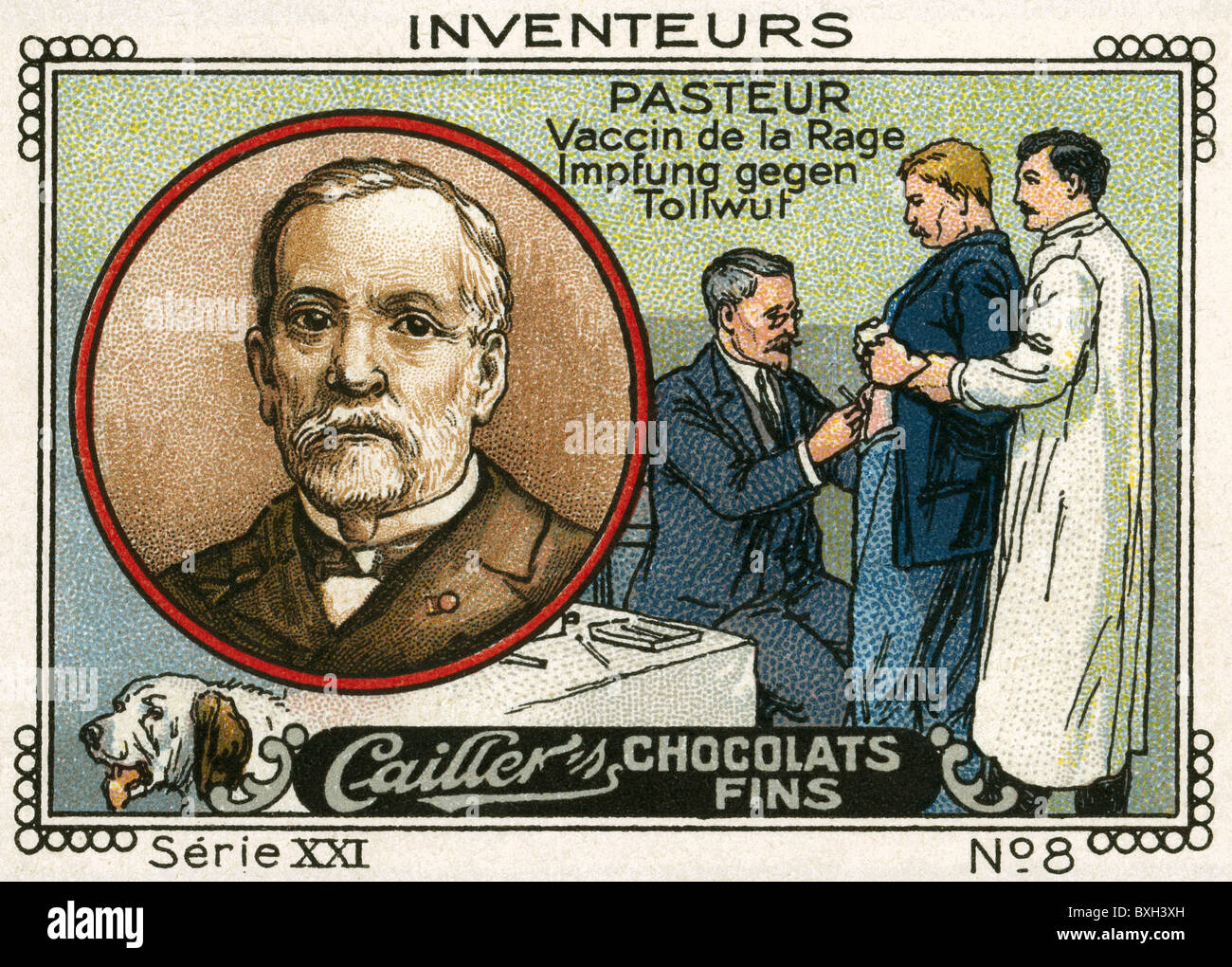 Pasteur, Louis, 27.12.1822 - 28.9.1895, französischer Wissenschaftler (Apotheke) und Arzt, Porträt, Erfinder der ersten Tollwutimpfung, 1885, Stockfoto