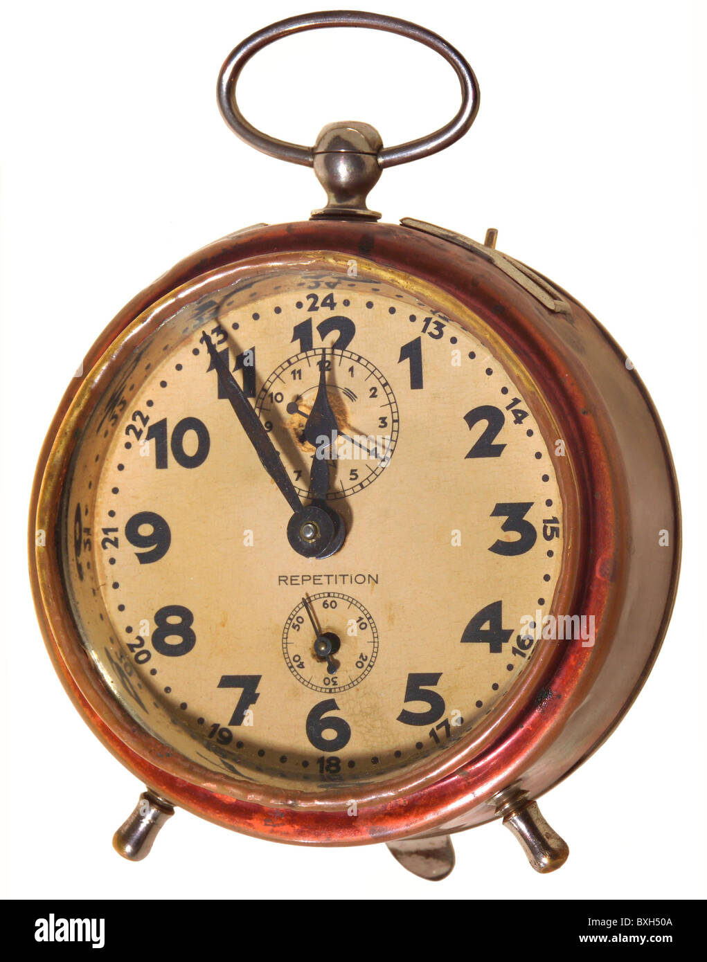 Uhr, Wecker, fünf vor zwölf, Deutschland, um 1928, Zusatz-Rechteklärung-nicht vorhanden Stockfoto