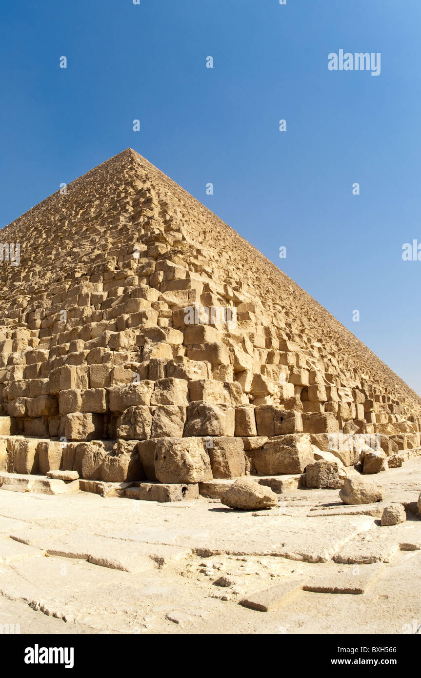 Ägypten, Gizeh. Große Pyramiden von Giza Necropolis. Stockfoto