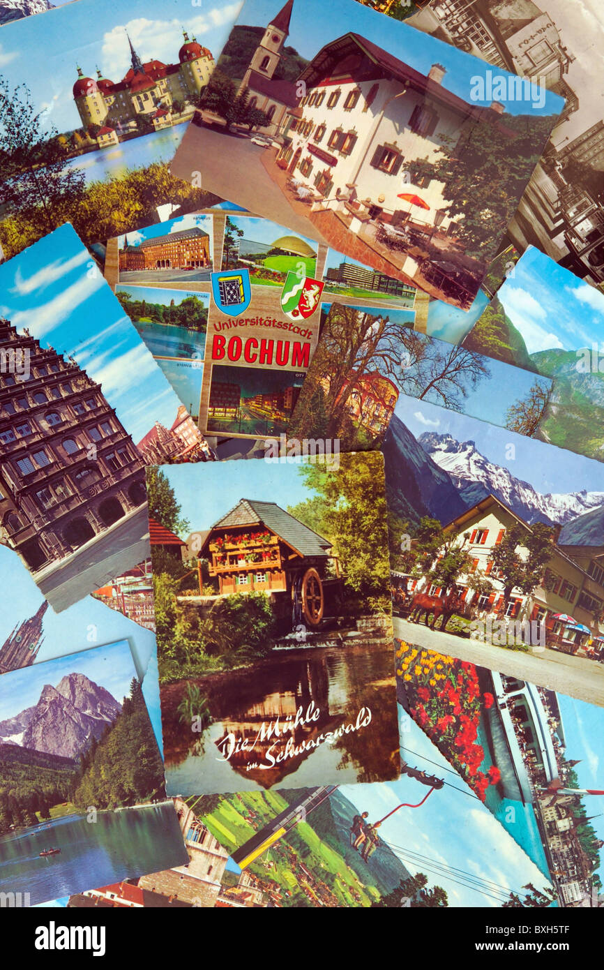 Tourismus, Souvenir, Ansichtskarten, Deutschland, um 1965, Zusatzrechte-Clearences-nicht vorhanden Stockfoto