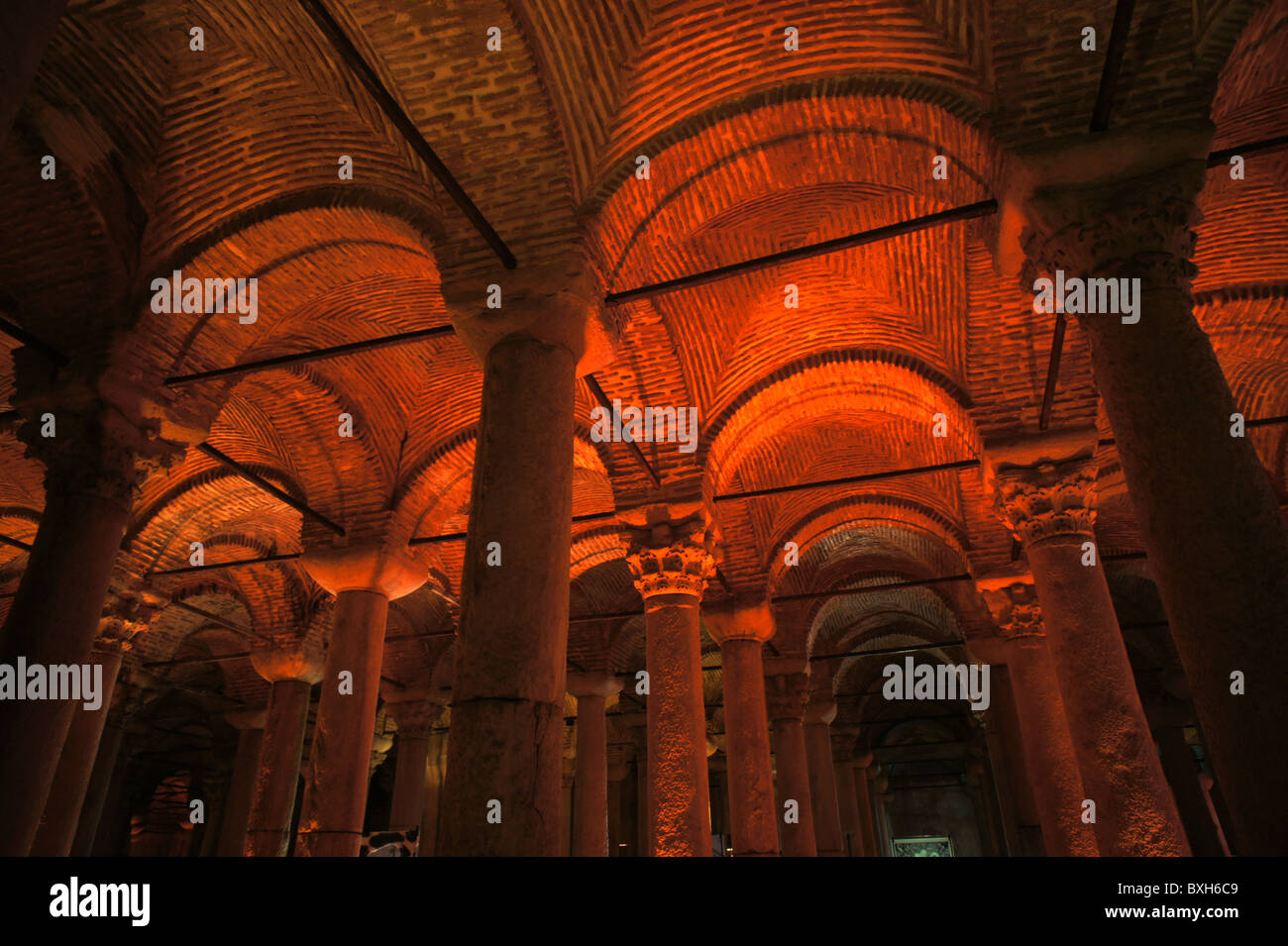 Die Basilika-Zisterne, Istanbul, Türkei Stockfoto