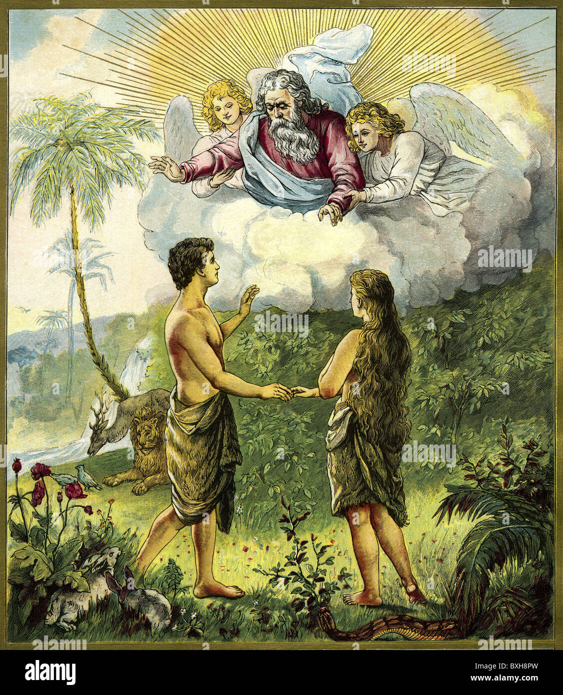 religion-christentum-garten-eden-adam-und-eva-illustration