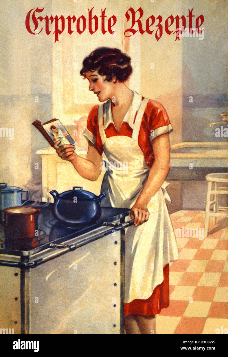 Woman 1930s Kitchen Fotos Und Bildmaterial In Hoher Auflösung Alamy