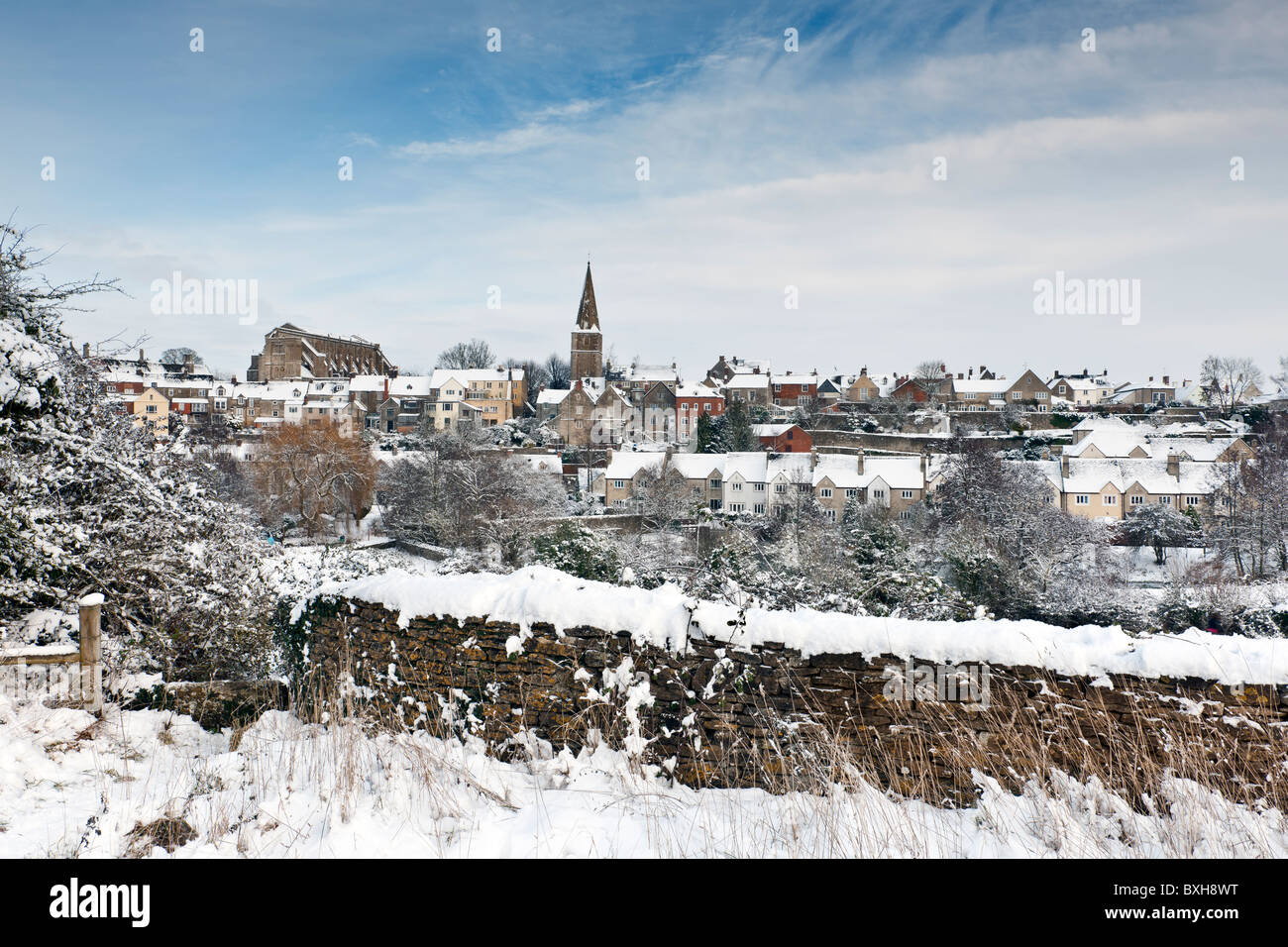Winter in Wiltshire Stockfoto