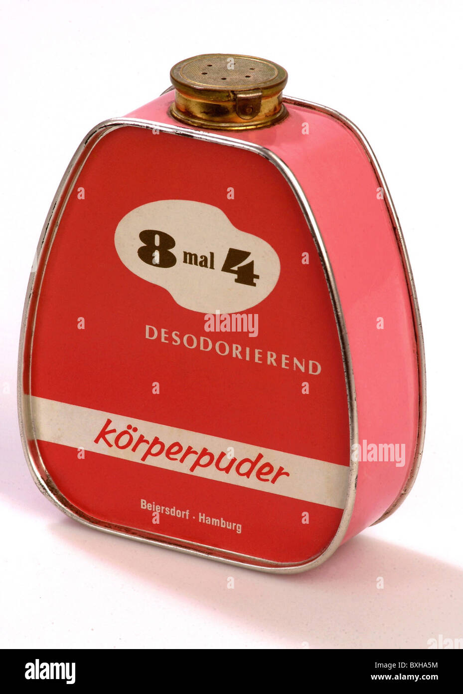 Kosmetik, 'Koerperpuder 8 x 4', hergestellt von Beiersdorf, Hamburg, 50er Jahre, , zusätzliche-Rights-Clearences-nicht erhältlich Stockfoto