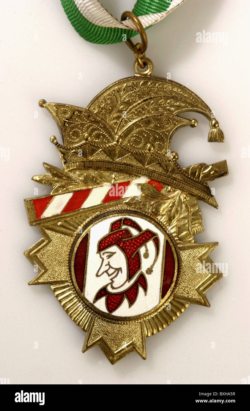 karneval, Medaille, duncecap, Deutschland, um 1959, Zusatzrechte