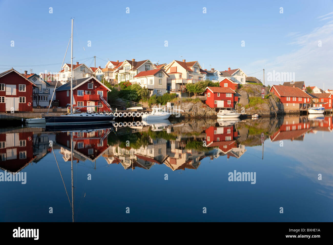 KlŠdesholmen, Tjšrn Island, Bohuslaen, Schwedische Westküste Stockfoto