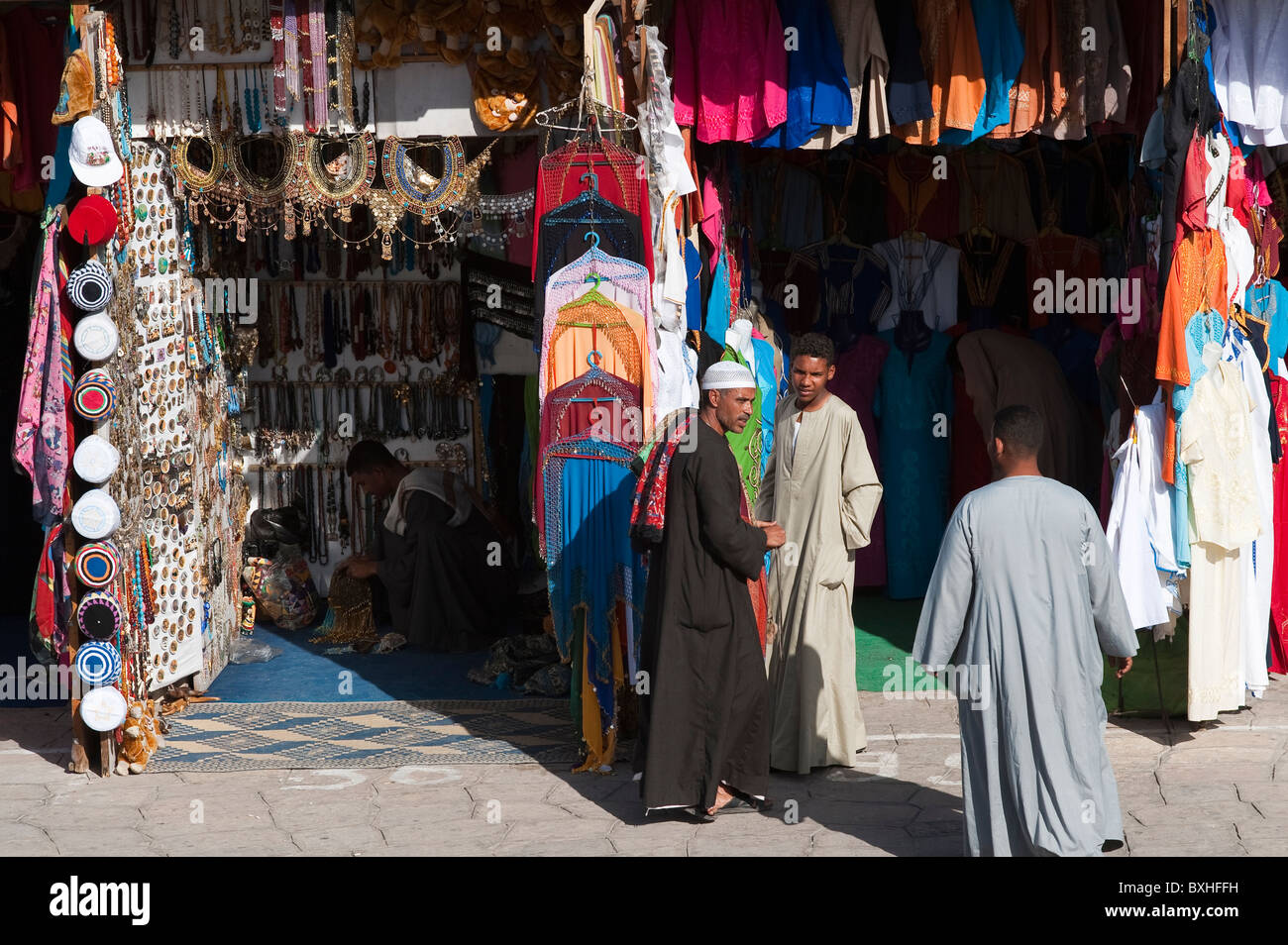 Ägypten, Kom Ombo. Markt in Kom Ombo. Stockfoto