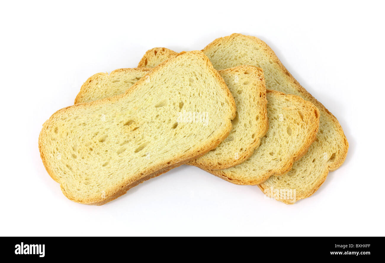 Melba toast Stockfoto