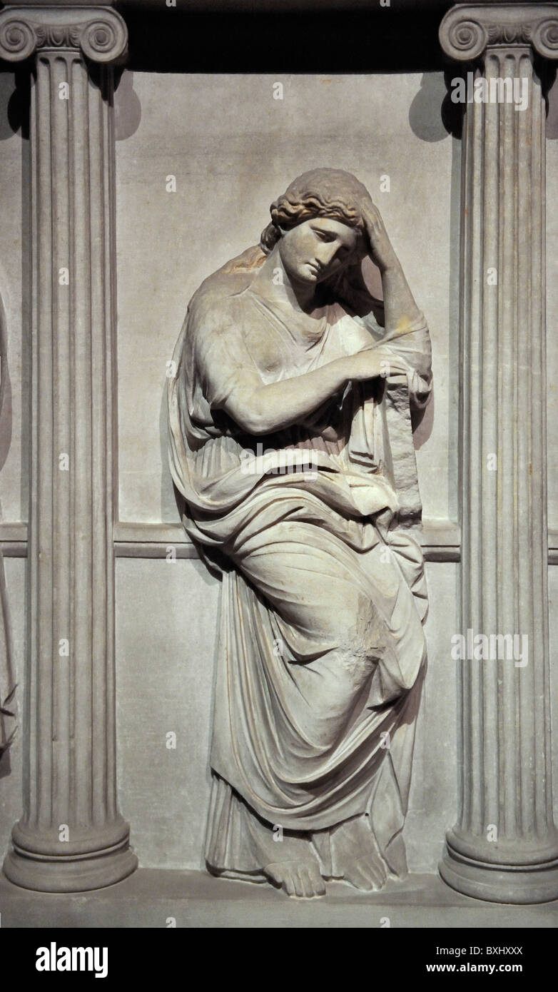 Sarkophag der Trauer Frauen (ca. 350 v. Chr.), Archäologie-Museum, Istanbul, Türkei-100919 36500 Stockfoto