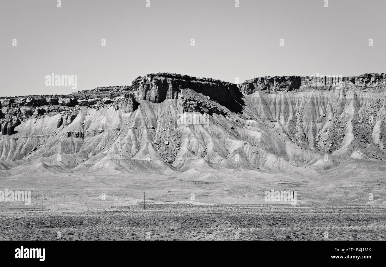 Eine Mesa in der Wüste der zentrale Utah in der Nähe von Highway 70. Stockfoto