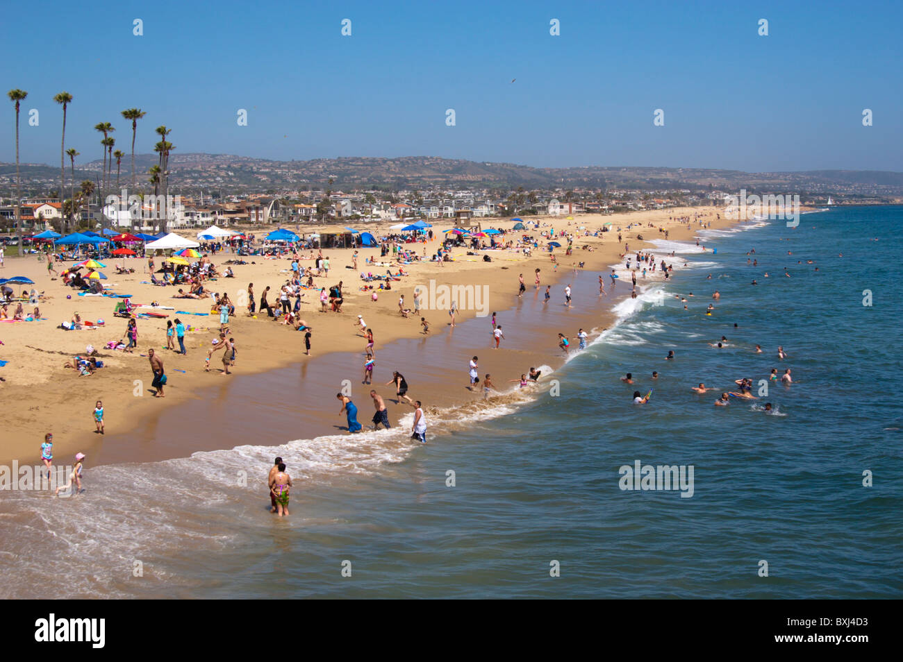 Newport Beach, Kalifornien Balboa Peninsula Beach, Newport Beach, Kalifornien, USA (Juni 2010) Stockfoto