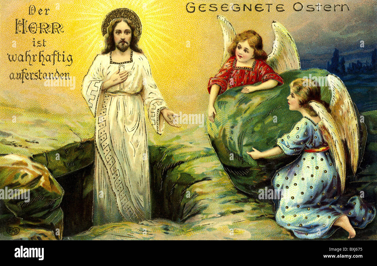 Religion, Christentum, Fest, Ostern, Auferstehung, Deutschland, 1911,  Zusatzrechte-Clearences-nicht vorhanden Stockfotografie - Alamy