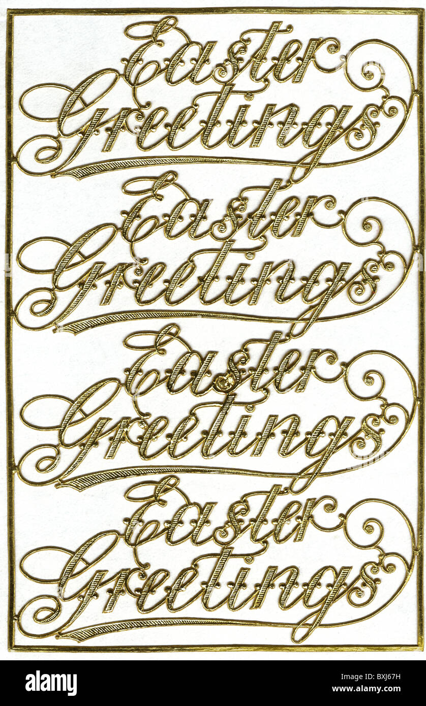 Festlichkeit, Grußkarte, Ostergrüße, Grossbritisch, um 1905, Zusatzrechte-Clearences-nicht vorhanden Stockfoto
