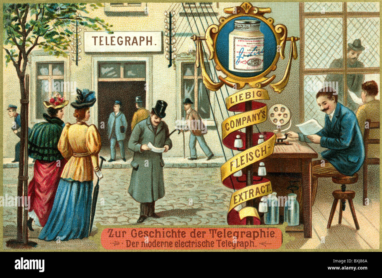 Post, Telegrafie, Telegraphie, Deutschland, um 1900, zusätzliche-Rights-Clearences-nicht verfügbar Stockfoto